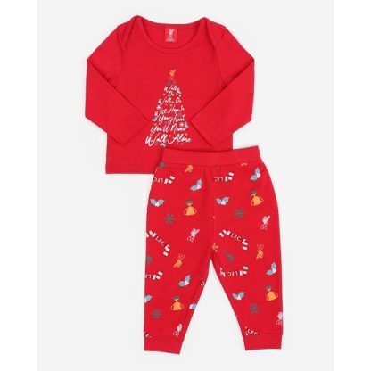 LFC Baby Christmas Pyjamas Red