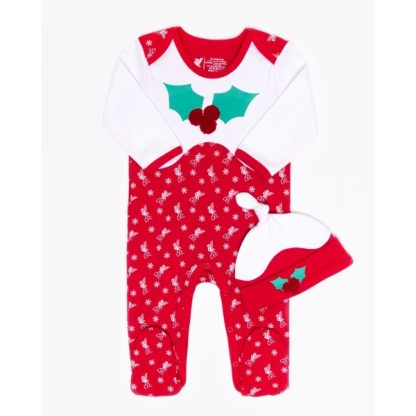 LFC Baby Christmas Sleepsuit Set