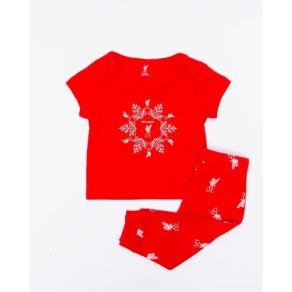 LFC Baby Personalised Snowflake Pyjamas