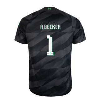 LFC Nike Mens 23/24 Black Goalkeeper Stadium Jersey - A.BECKER - LFC FONT