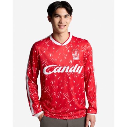 LFC Retro Adults 89/91 Candy Long Sleeve Home Shirt