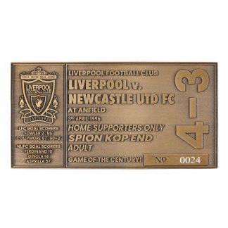 LFC 4-3 Newcastle Collectible Ticket OS