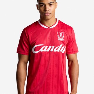 LFC Adults Retro 87-89 Candy Red Home Shirt XL