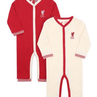 LFC Baby 2Pk Shankly Sleepsuits Red NB