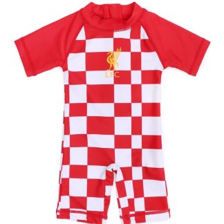 LFC Baby Check Swim Suit Red 9-12