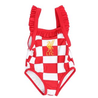 LFC Baby Check Swimming Costume Red 9-12