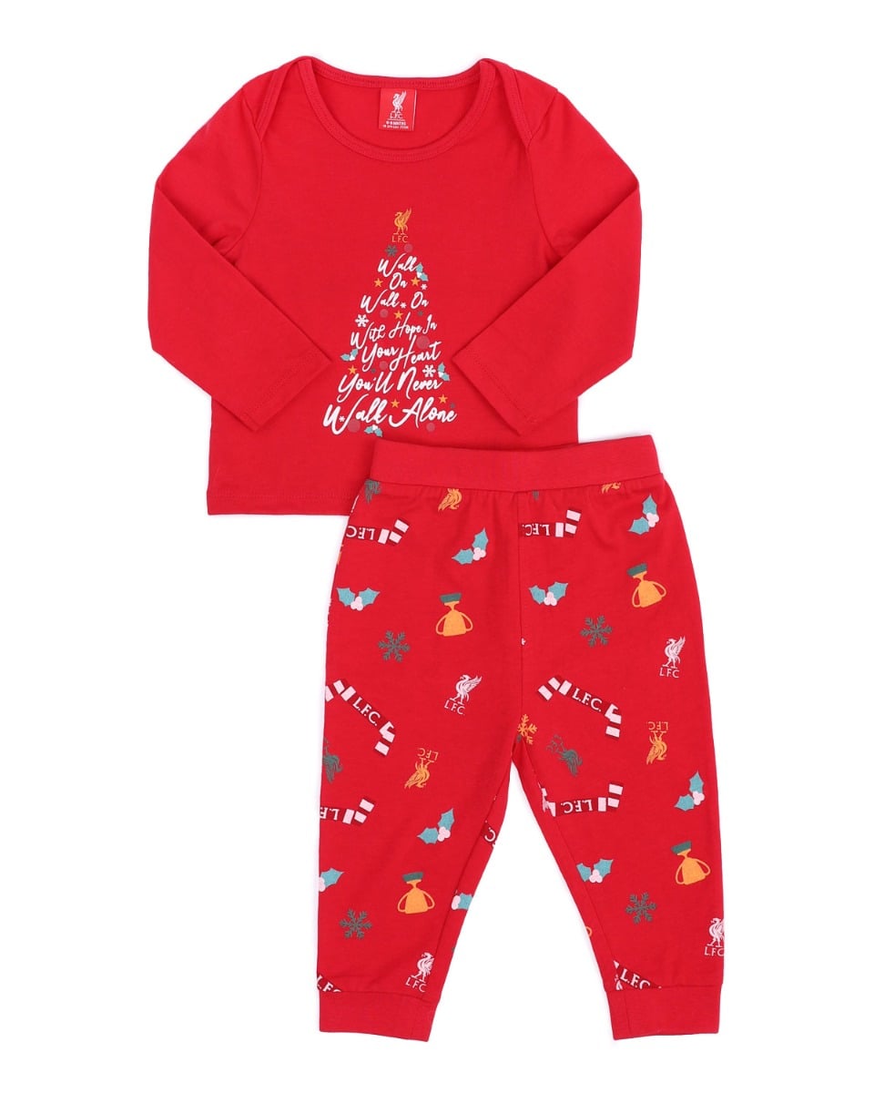 LFC Baby Christmas Pyjamas Red 9-12