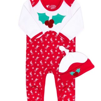 LFC Baby Christmas Sleepsuit Set NB