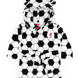 LFC Baby Football Hooded Robe Black & White NB