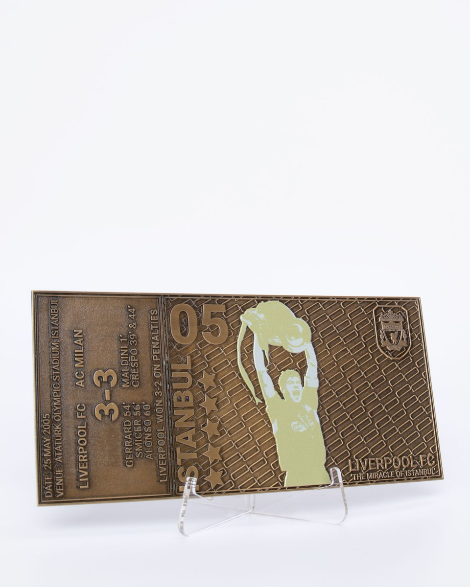 LFC Champions League Final 2005 Collectible Ticket OS