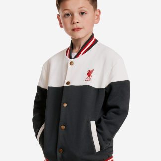 LFC Infants Bomber Jacket Graphite & Cream 5-6