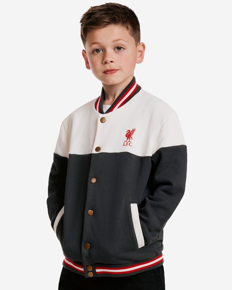 LFC Infants Bomber Jacket Graphite & Cream 5-6