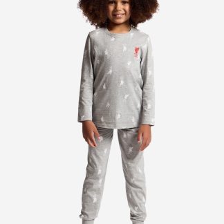 LFC Infants Girls Long Pyjama Set Grey 5-6