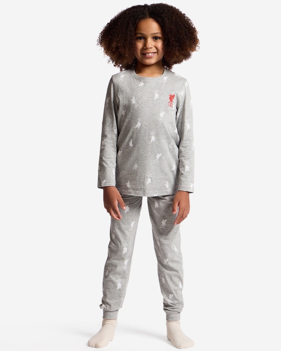 LFC Infants Girls Long Pyjama Set Grey 5-6
