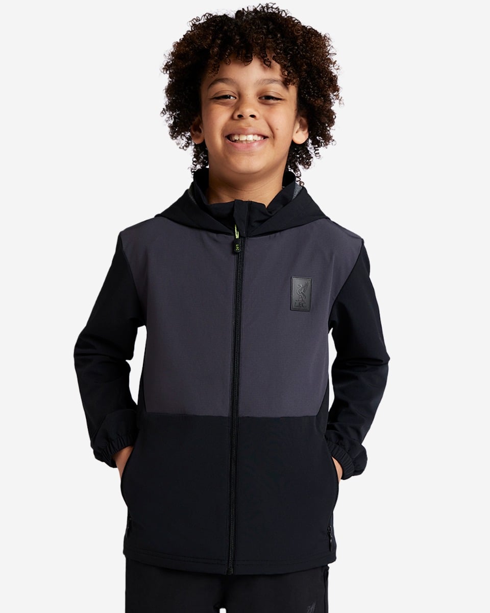 LFC Infants Hooded Rain Jacket Black 5-6