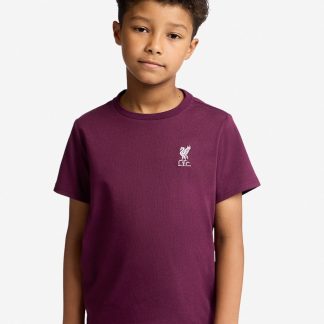 LFC Infants Liverbird Emblem Tee Cherry 3-4