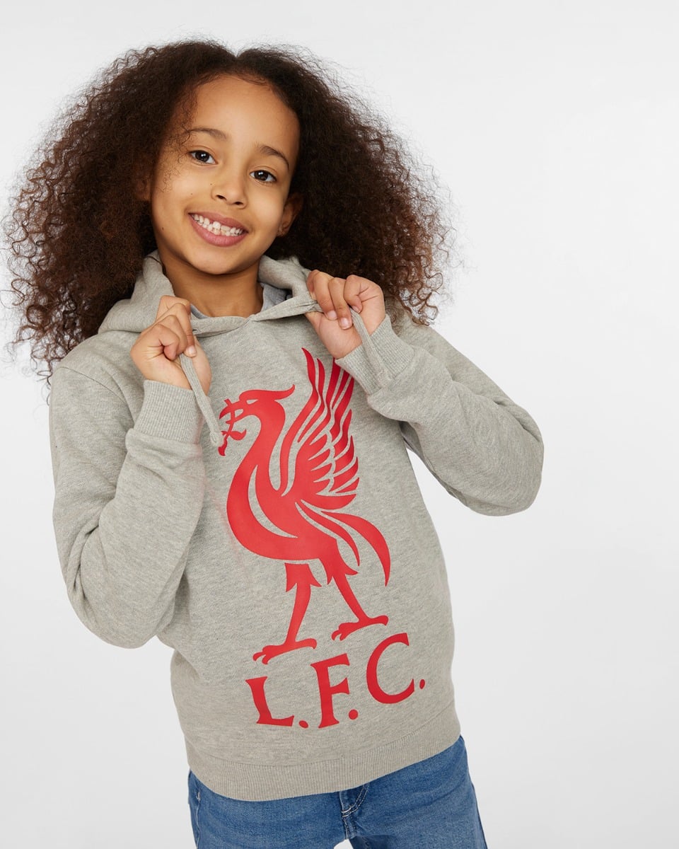 LFC Infants Liverbird Hoody Grey 5-6