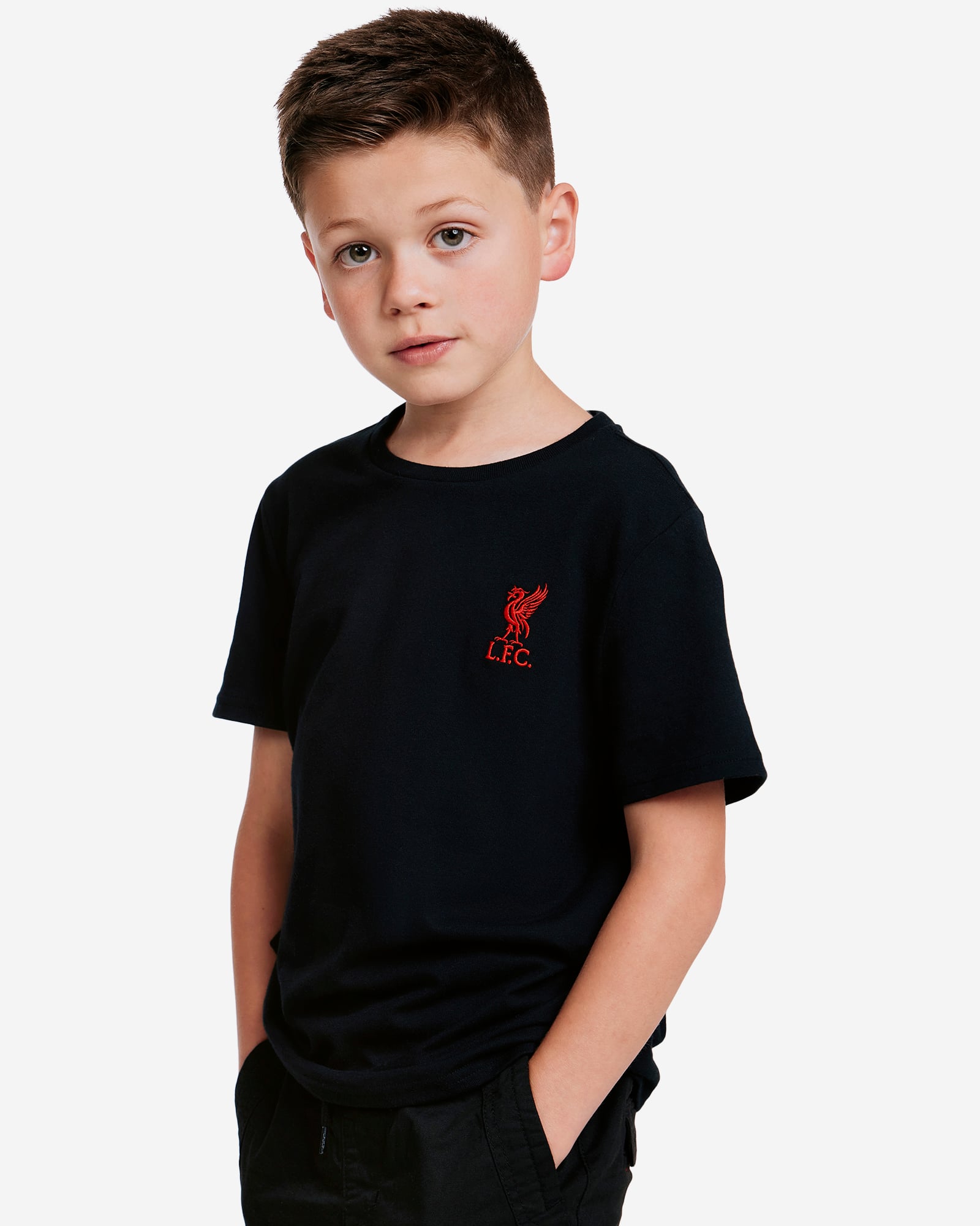 LFC Infants Liverbird Tee Black 5-6