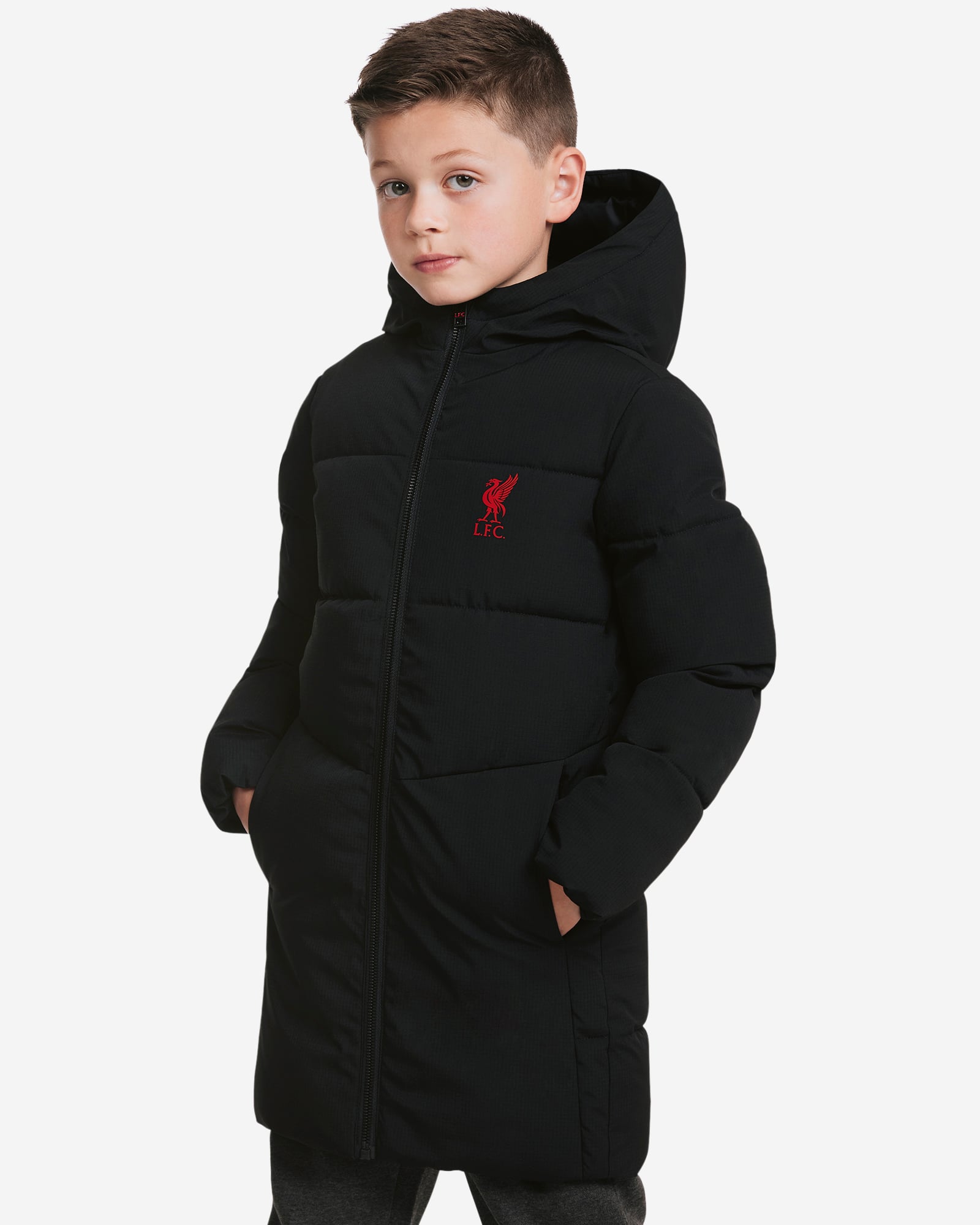 LFC Infants Long Puffa Jacket Black 5-6