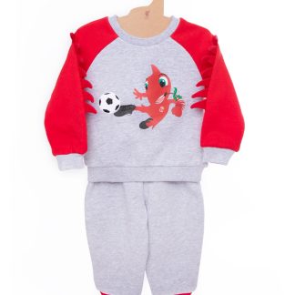 LFC Infants Mighty Red Baby Jog Set Red & Grey 9-12