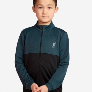 LFC Infants Tracksuit Black & Teal Green 5-6