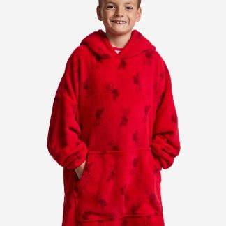 LFC Infants Unisex All Over Print Robe Hoodie Red 3-6YRS