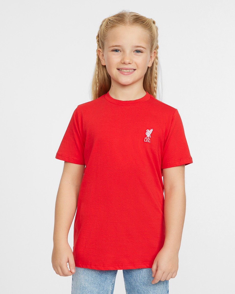 LFC Liverbird Infants Embroidered Tee Red 5-6