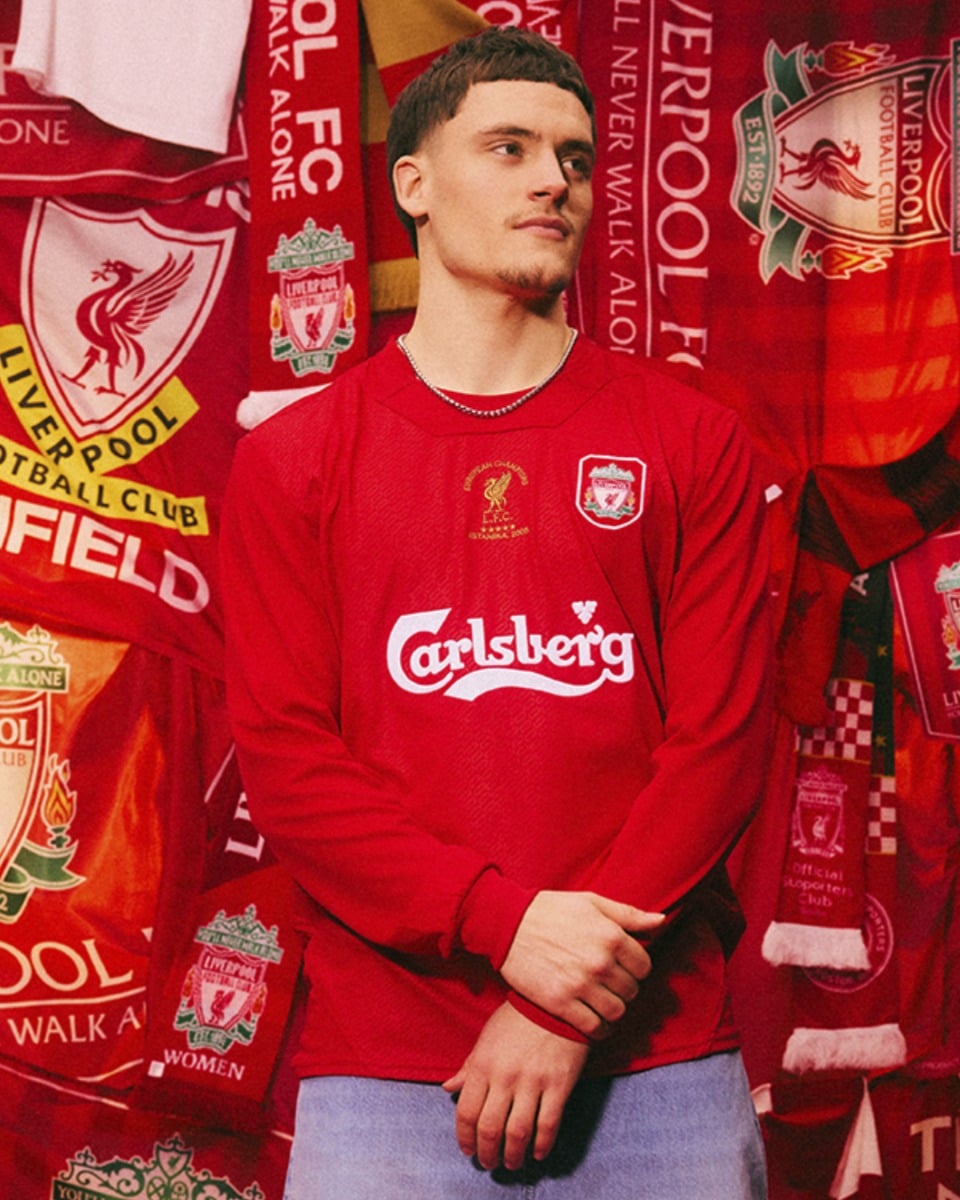 LFC Mens Retro 2005 Istanbul Long Sleeve Shirt XXL