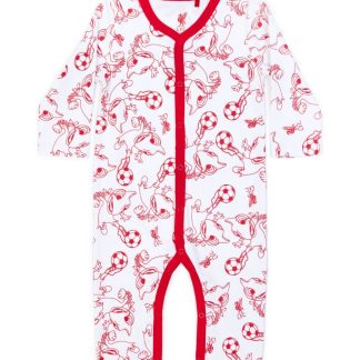 LFC Mighty Red Baby Romper White NB