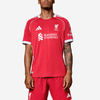 LFC adidas Mens 25/26 Authentic Home Jersey XS