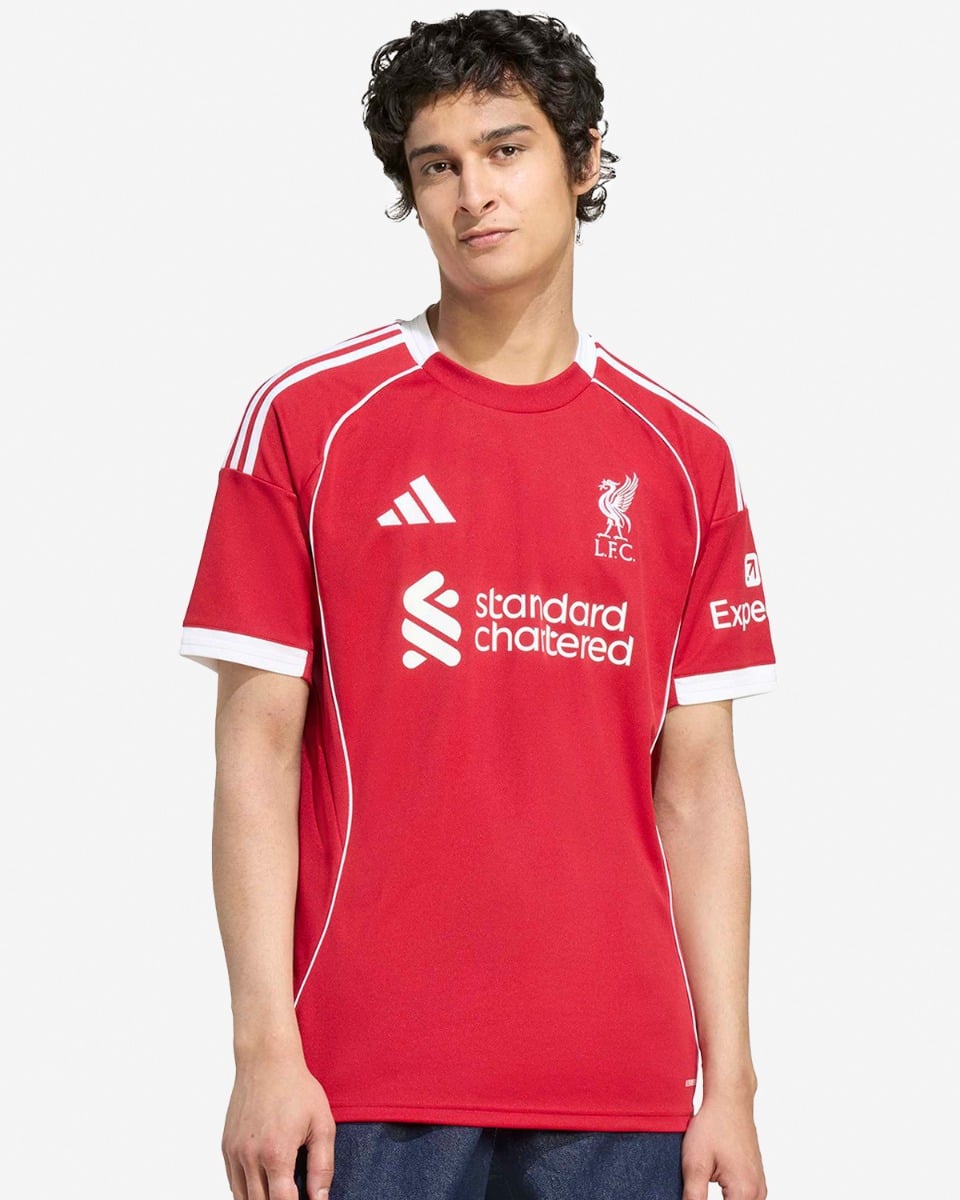 LFC adidas Mens 25/26 Home Jersey XS