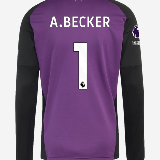 LFC adidas Mens 26/27 Away Goalkeeper Jersey - Premier League - Premier League Patch | Player - 'No Room For Racism' Patch - Premier League - A.BECKER-1 XL