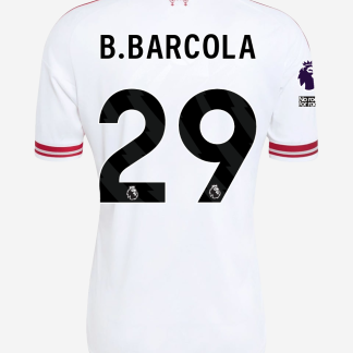 LFC adidas Mens 26/27 Away Jersey Premier League - B.BARCOLA-29 XL