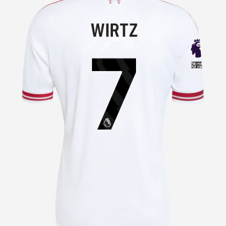 LFC adidas Mens 26/27 Away Jersey - Premier League - Premier League Patch | Player - 'No Room For Racism' Patch - Premier League - WIRTZ-7 XL
