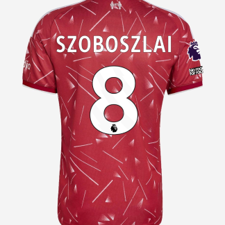 LFC adidas Mens 26/27 Home Jersey - Premier League - Premier League Patch | Player - 'No Room For Racism' Patch - Premier League - SZOBOSZLAI-8 XL