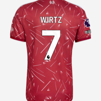 LFC adidas Mens 26/27 Home Jersey - Premier League - Premier League Patch | Player - 'No Room For Racism' Patch - Premier League - WIRTZ-7 XL
