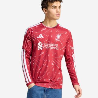 LFC adidas Mens 26/27 Home Long Sleeve Jersey XL