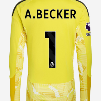 LFC adidas Mens 26/27 Tiro Goalkeeper Long Sleeve Jersey Yellow - Premier League - A.BECKER-1 XL