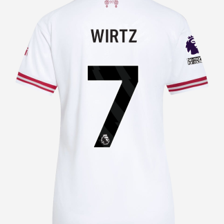 LFC adidas Womens 26/27 Away Jersey - Premier League - Premier League Patch | Player - 'No Room For Racism' Patch - Premier League - WIRTZ-7 XS