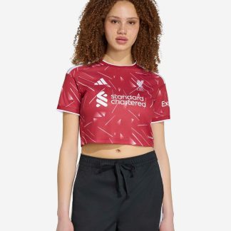 LFC adidas Womens 26/27 Home Cropped Jersey XS