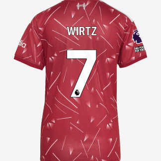 LFC adidas Womens 26/27 Home Jersey - Premier League - Premier League Patch | Player - 'No Room For Racism' Patch - Premier League - WIRTZ-7 XS