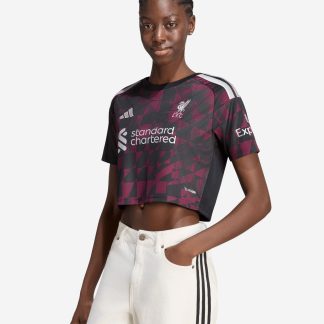 LFC adidas Womens 26/27 Third Cropped Jersey XS