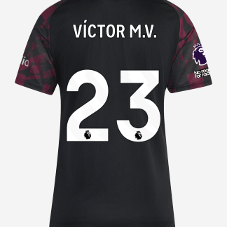 LFC adidas Womens 26/27 Third Jersey - VÍCTOR M.V. - 23 - Premier League XS