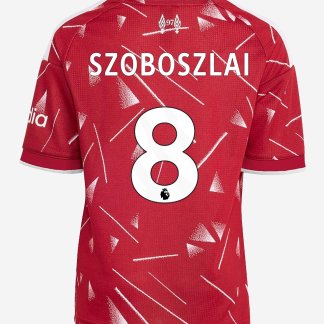 LFC adidas Youth 26/27 Home Jersey - Premier League - SZOBOSZLAI-8 9-10Y